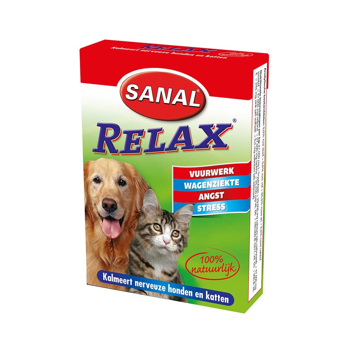 Sanal Relax kalmeringstabletten voor hond en kat